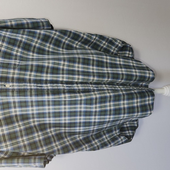 Ralph Lauren Men's Green 100% Cotton Short Sleeve Button Down Blare Shirt Size S - Picture 3 of 14